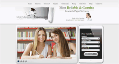 Desktop Screenshot of mightyresearchpapers.com